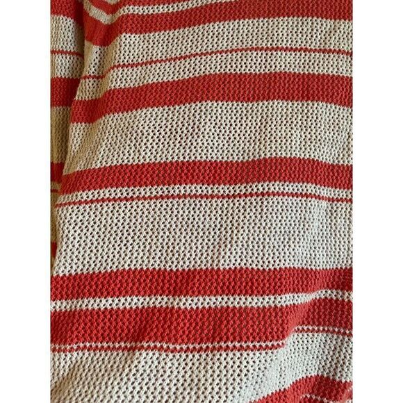 Sanctuary Orange Tan Open Knit Sweater Sz M - Picture 7 of 10